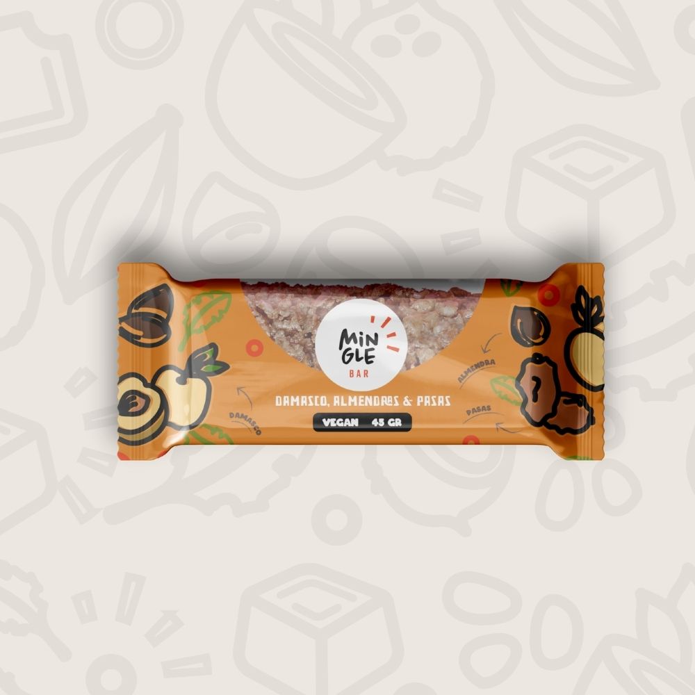 Barrita de Cereal Damascos, Almendras y Pasas Pack 5 un.