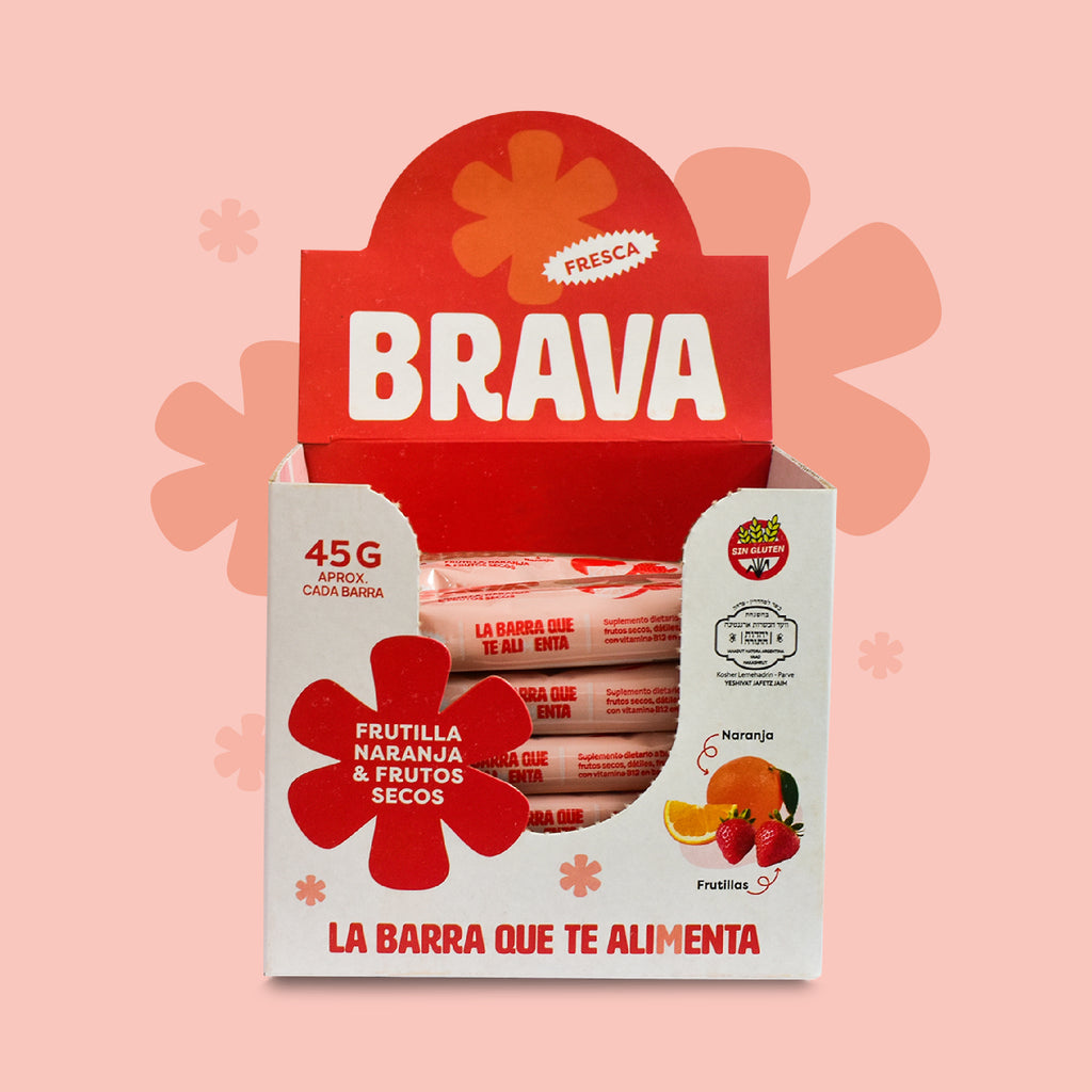Barra Fresca: Frutilla y Naranja Pack 12 un.
