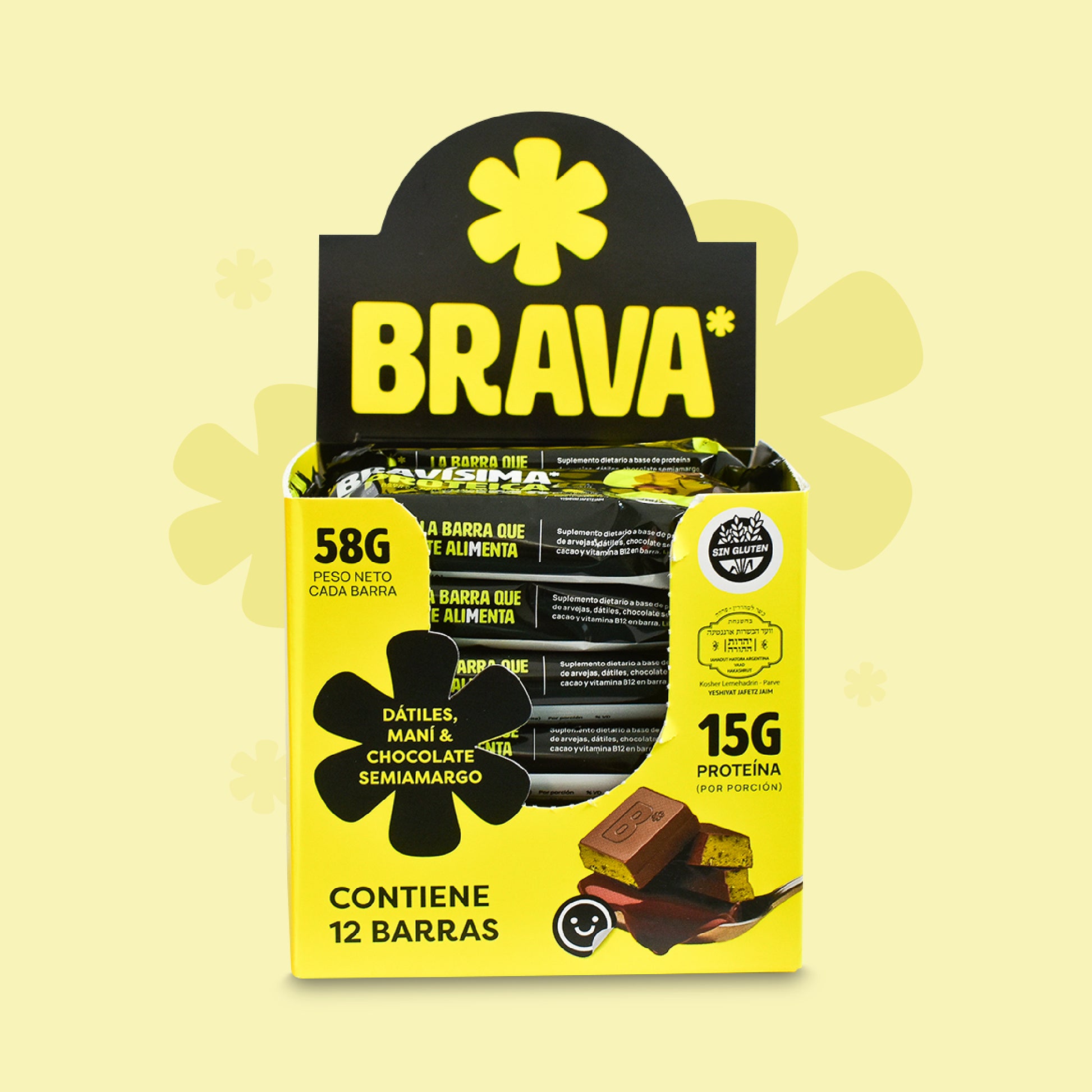 Barra Proteica Bravísima Cacao (Pack 12 un.)
