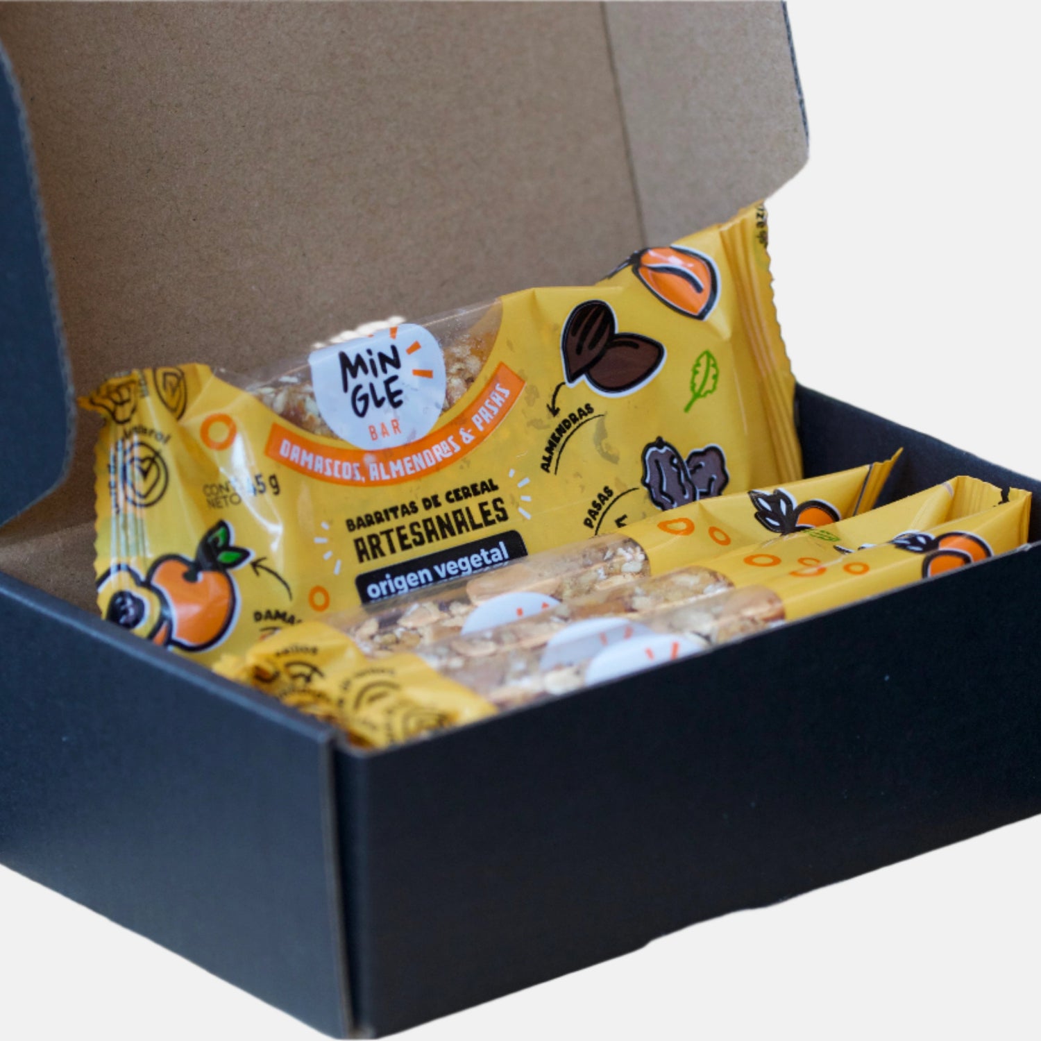 Barrita de Cereal Damascos, Almendras y Pasas Pack 5 un.