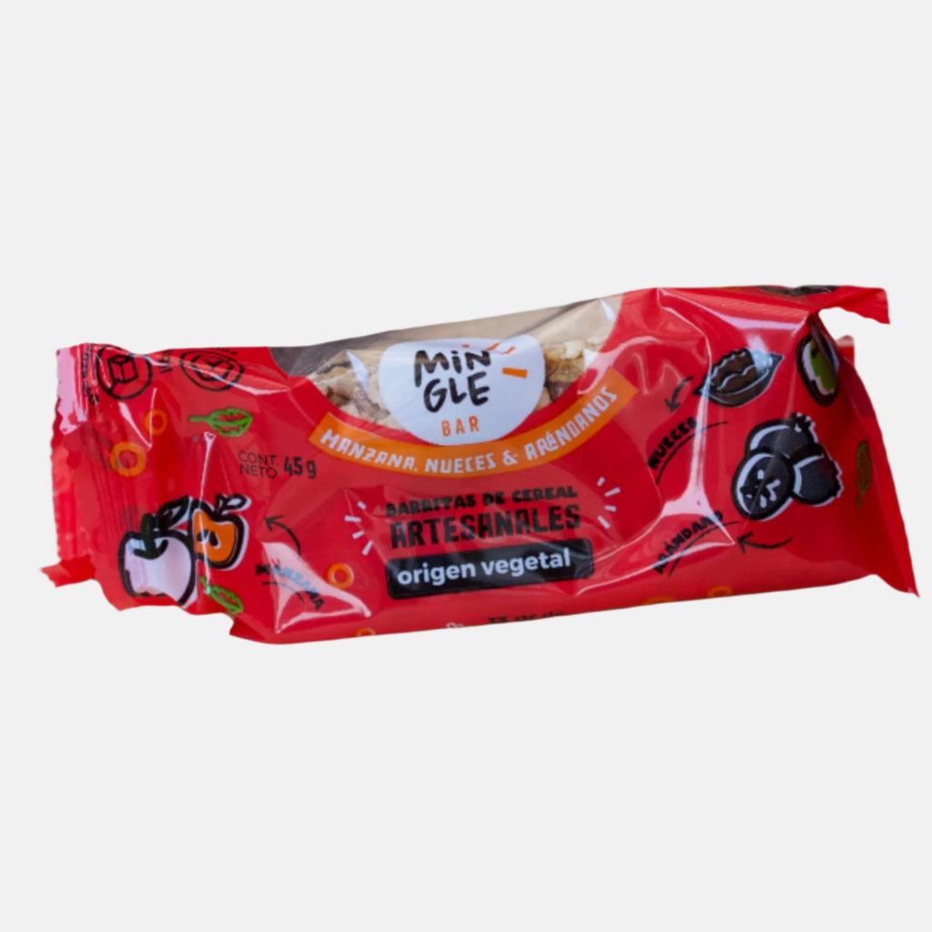 Barrita de Cereal Manzana, Nueces y Arándanos Pack 5 un.