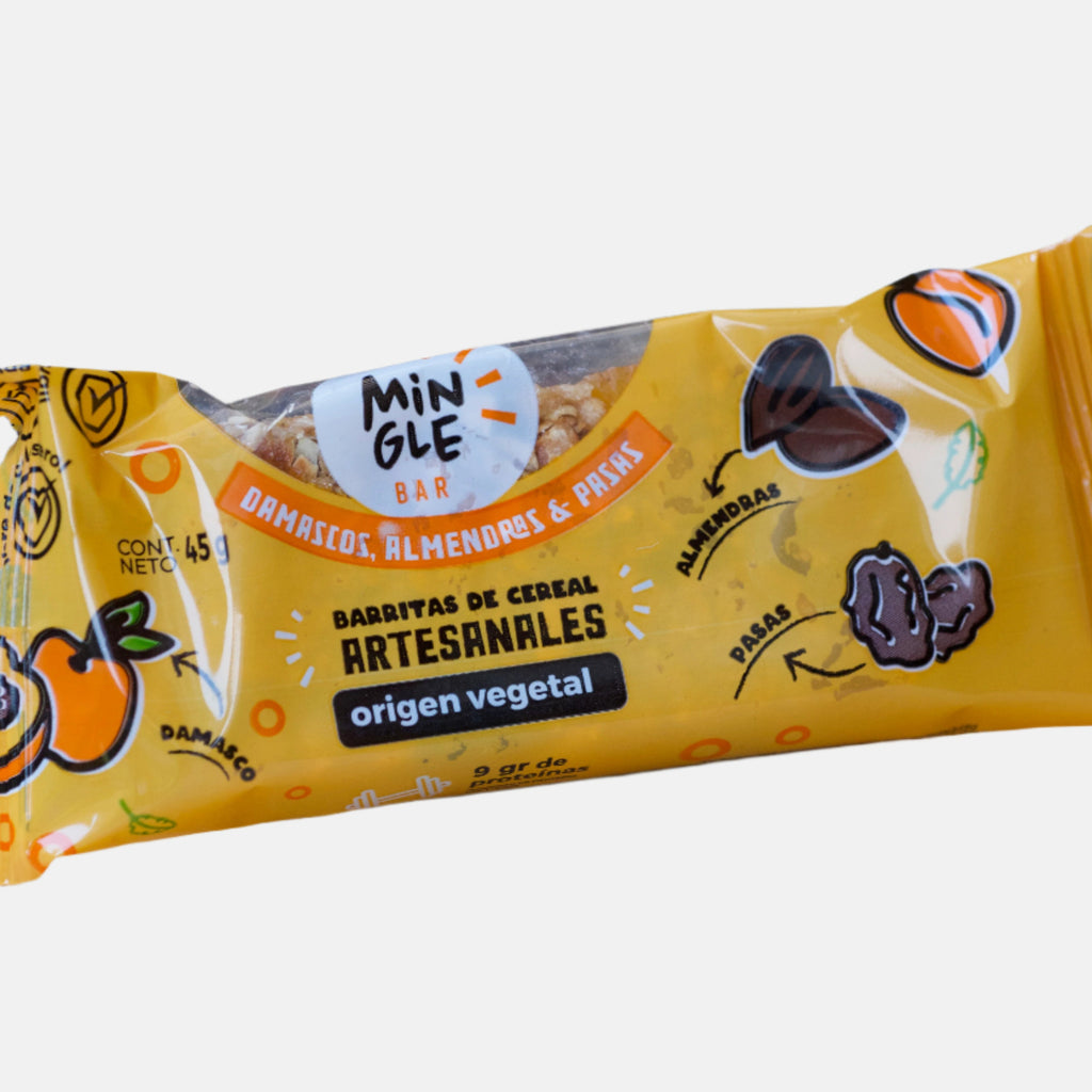 Barrita de Cereal Damascos, Almendras y Pasas Pack 5 un.