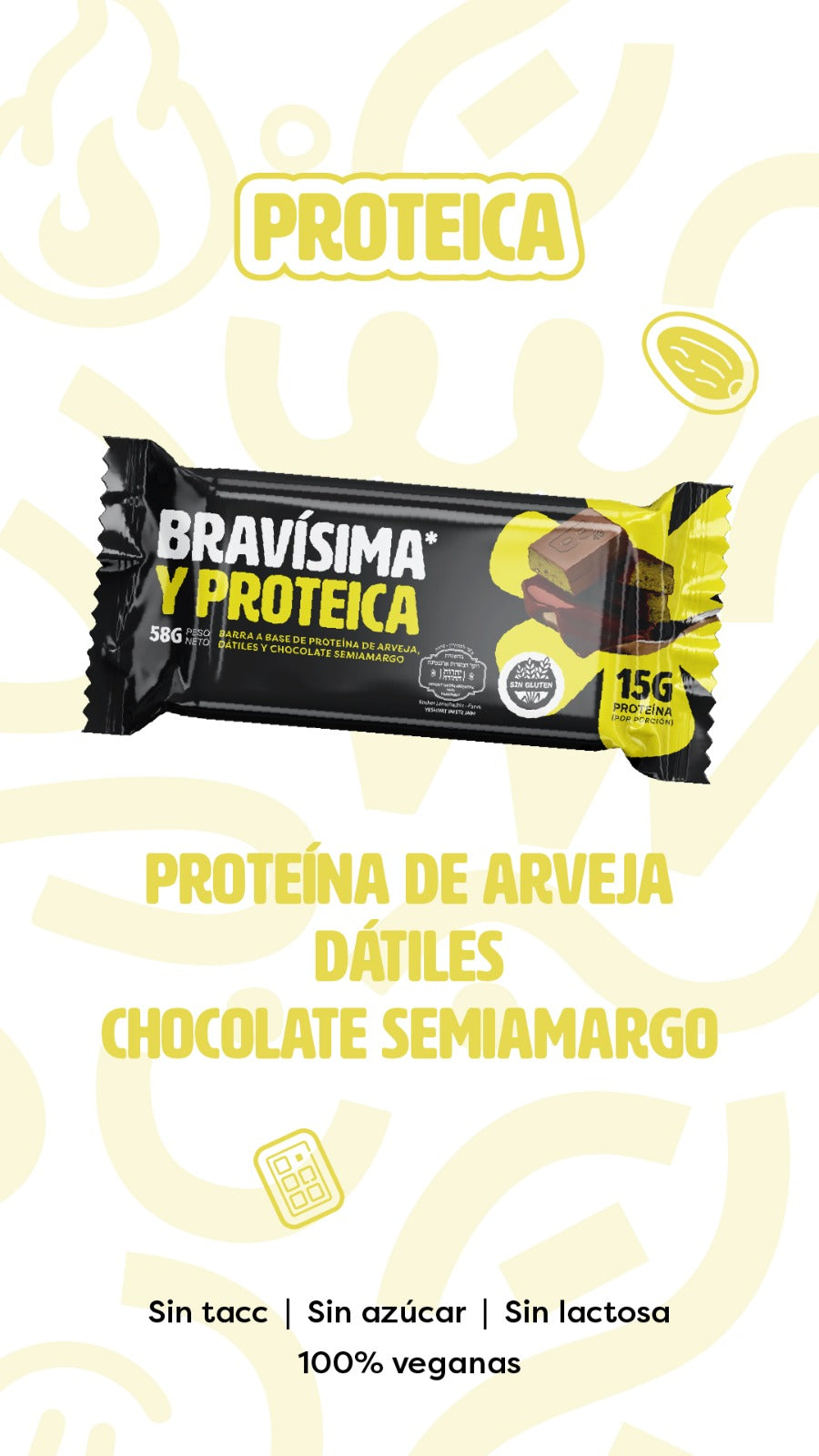 Barra Proteica Bravísima Cacao (Pack 12 un.)