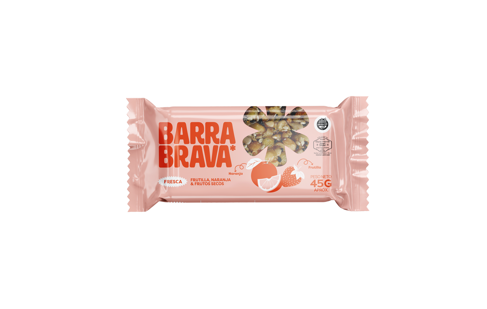 Barra Fresca: Frutilla y Naranja Pack 12 un.