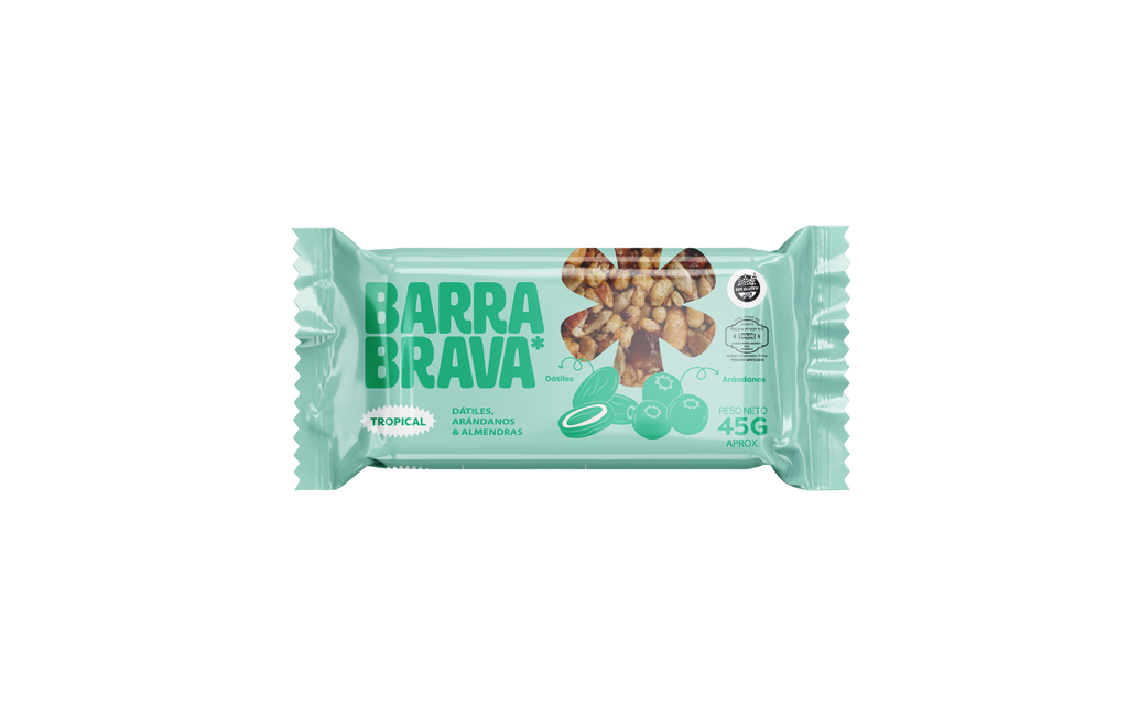 Barra Tropical: Dátiles y Arándanos (Pack 12 un.)