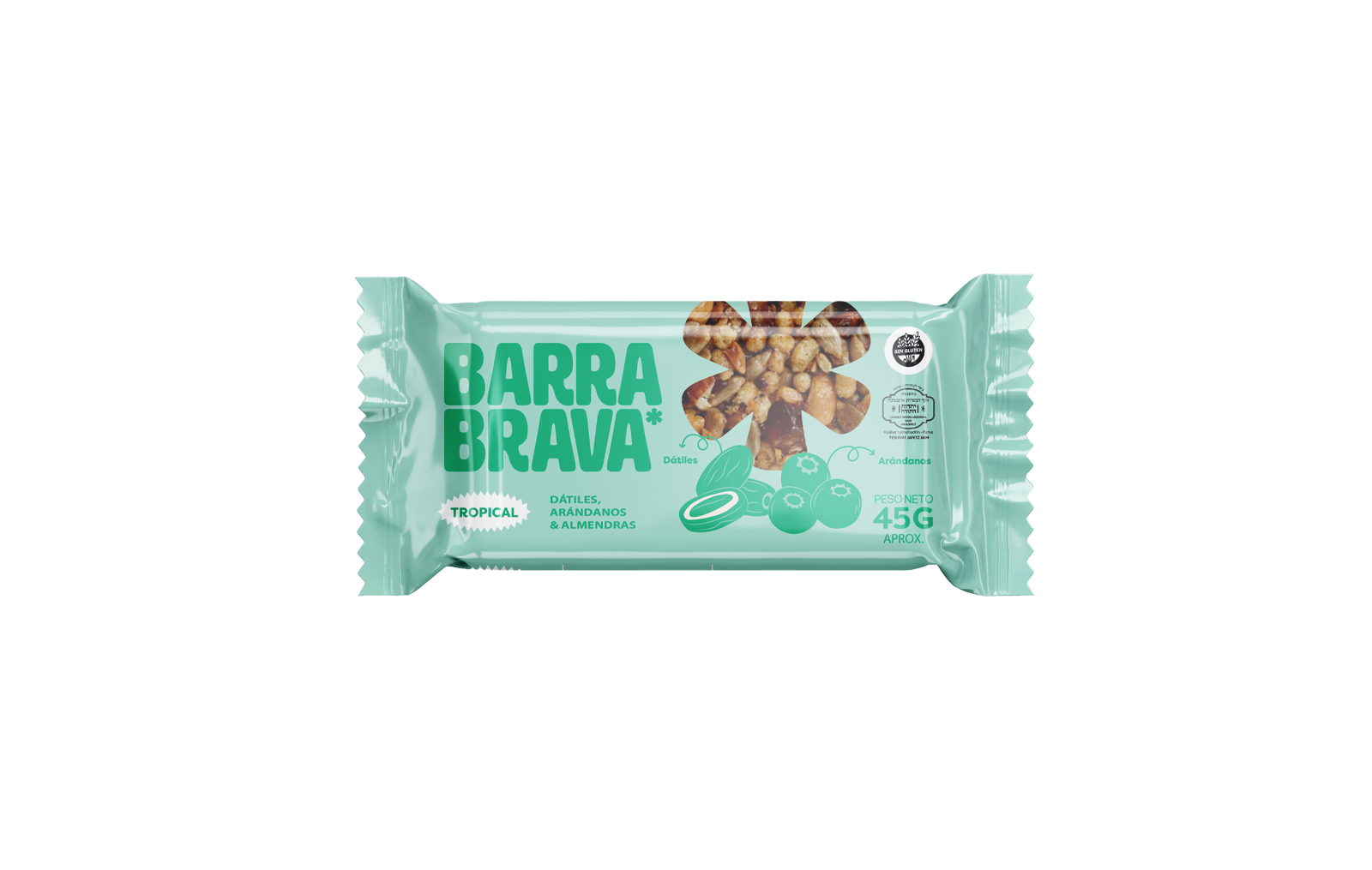 Barra Tropical: Dátiles y Arándanos (Pack 12 un.)